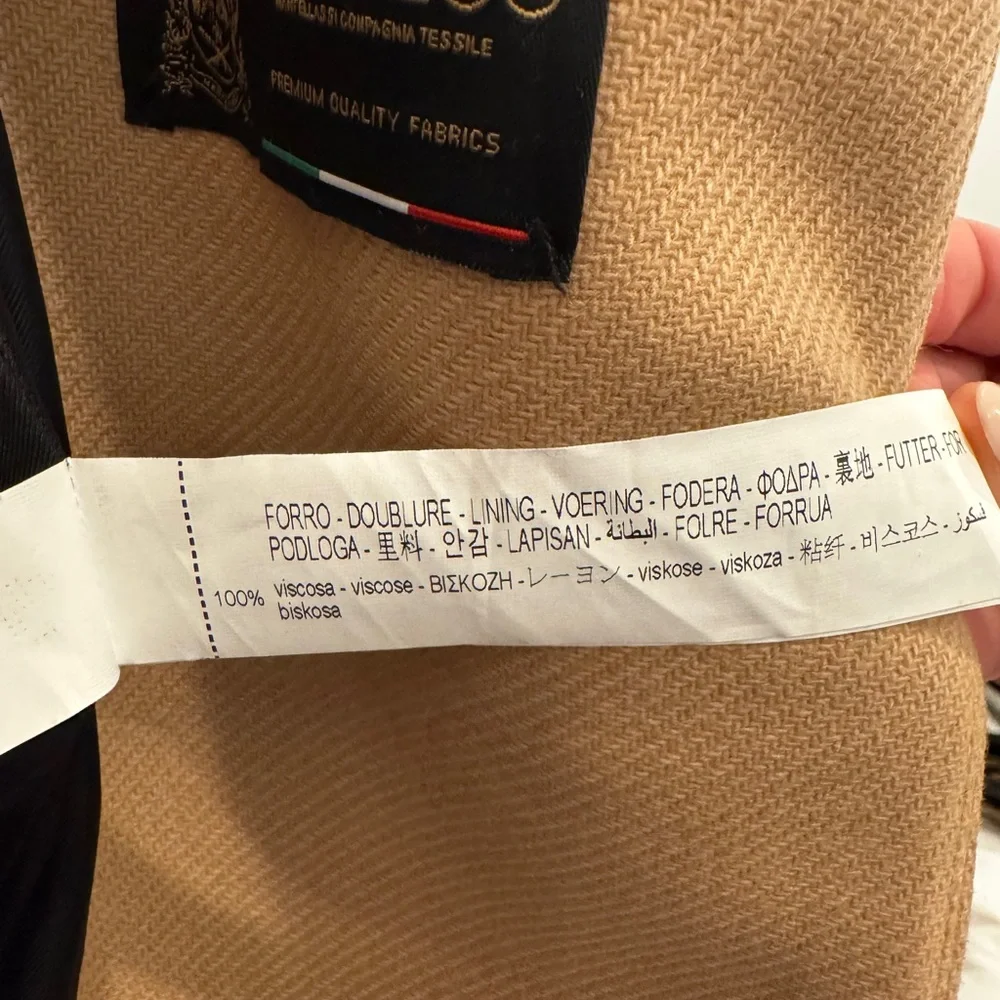 Zara Women's Camel Double-Breasted Trench Coat - Picture 5 of 5